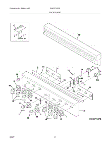 03 - Backguard parts for Electrolux Range E36DF76EPS from AppliancePartsPros.com