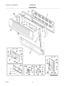 03 - Backguard parts for Electrolux Range EI30EF55GSD from AppliancePartsPros.com