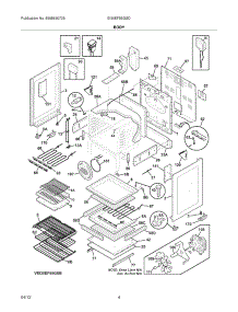 05 - Body parts for Electrolux Range EI30EF55GSD from AppliancePartsPros.com