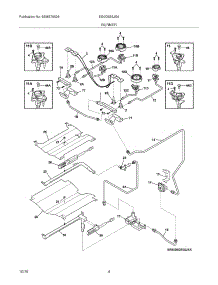 05 - Burner parts for Electrolux Range EI30GS55JSA from AppliancePartsPros.com