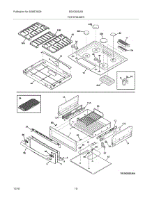 09 - Top / Drawer parts for Electrolux Range EI30GS55JSA from AppliancePartsPros.com