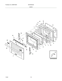 11 - Door parts for Electrolux Range EI30GS55JSA from AppliancePartsPros.com