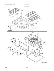 09 - Top / Drawer parts for Electrolux Range EI30GF55GWA from AppliancePartsPros.com