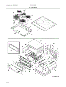 07 - Top / Drawer parts for Electrolux Range EW30ES65GWD from AppliancePartsPros.com