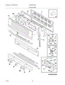 03 - Backguard parts for Electrolux Range EW30DF65GSJ from AppliancePartsPros.com
