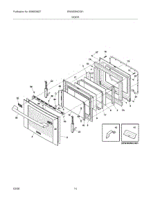 11 - Door parts for Electrolux Range EW30DS6CGS1 from AppliancePartsPros.com
