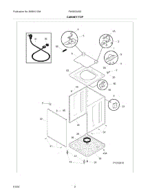 03 - Cabinet / Top parts for Frigidaire Washer FWX833AS2 from AppliancePartsPros.com