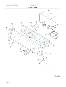 09 - Control / Panel parts for Frigidaire Washer FWX833AS2 from AppliancePartsPros.com