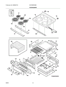 07 - Top / Drawer parts for Electrolux Range EW30EF65GSE from AppliancePartsPros.com