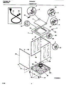 02 - Cabinet / Top parts for Frigidaire Washer FWX445RFT0 from AppliancePartsPros.com
