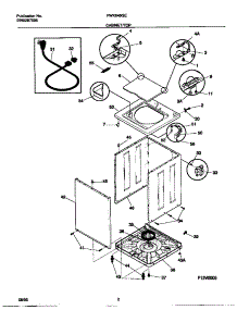 02 - Cabinet / Top parts for Frigidaire Washer FWX645GES0 from AppliancePartsPros.com