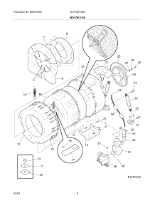 07 - Motor / Tub parts for Frigidaire Washer GLTF2070DS0 from AppliancePartsPros.com