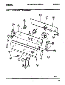 05 - Console & Controls parts for Frigidaire Washer FWX445NBS1 from AppliancePartsPros.com