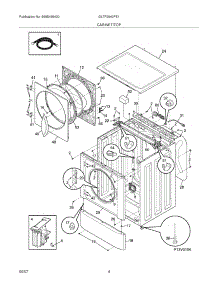 05 - Cabinet / Top parts for Frigidaire Washer GLTF2940FE1 from AppliancePartsPros.com