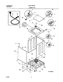03 - Wshr Cab,Top parts for Frigidaire Washer GLWS1749AS0 from AppliancePartsPros.com