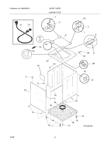 03 - Cabinet / Top parts for Frigidaire Washer GLWS1749FS2 from AppliancePartsPros.com