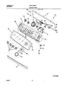 09 - Control Panel parts for Frigidaire Washer GLWS1749AS0 from AppliancePartsPros.com