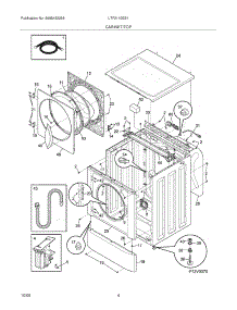05 - Cabinet / Top parts for Frigidaire Washer LTF2140ES1 from AppliancePartsPros.com