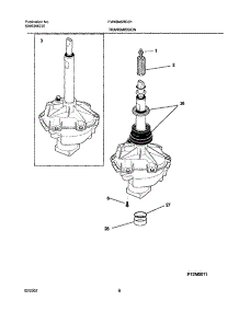 07 - Transmission parts for Frigidaire Washer FWXB45RGS1 from AppliancePartsPros.com