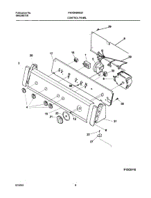 09 - Control Panel parts for Frigidaire Washer FWXB45RGS1 from AppliancePartsPros.com