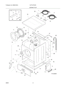 05 - Cabinet / Top parts for Frigidaire Washer GLTR1670AS1 from AppliancePartsPros.com