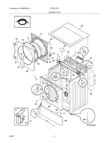 05 - Cabinet / Top parts for Frigidaire Washer LTF2940FE1 from AppliancePartsPros.com