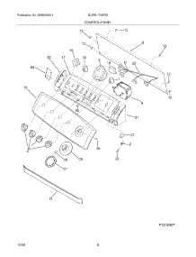 09 - Control / Panel parts for Frigidaire Washer GLWS1749FS2 from AppliancePartsPros.com