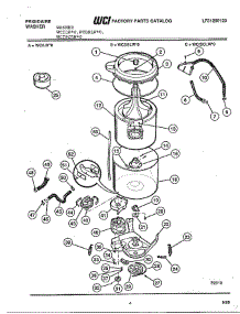 Frigidaire Washer Page 3 parts for Frigidaire Washer WCDSLW*O from AppliancePartsPros.com
