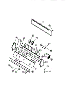 02 - Console parts for Frigidaire Washer WCISFH0 from AppliancePartsPros.com