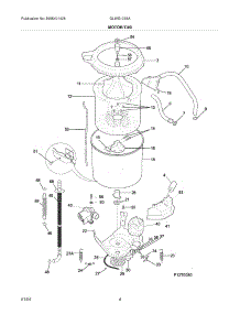 05 - Motor / Tub parts for Frigidaire Washer GLWS1233AS2 from AppliancePartsPros.com