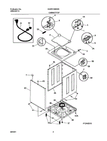 03 - Wshr Cab,Top parts for Frigidaire Washer GLWS1349AS0 from AppliancePartsPros.com