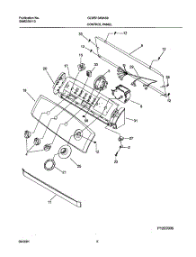 09 - Control Panel parts for Frigidaire Washer GLWS1349AS0 from AppliancePartsPros.com
