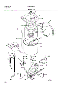 05 - Motor / Tub parts for Frigidaire Washer GLWS1939AS0 from AppliancePartsPros.com