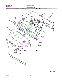 09 - Control Panel parts for Frigidaire Washer GLWS1749AS2 from AppliancePartsPros.com