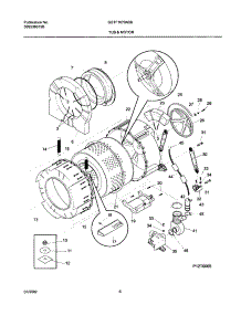 07 - Wshr Tub,Motor parts for Frigidaire Washer GSTF1670AS0 from AppliancePartsPros.com