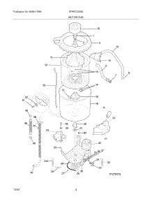 05 - Motor / Tub parts for Frigidaire Washer SFWX703AS0 from AppliancePartsPros.com
