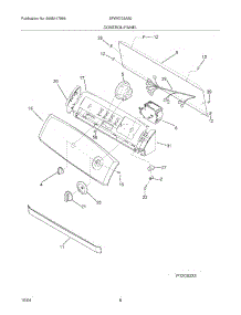 09 - Control / Panel parts for Frigidaire Washer SFWX703AS0 from AppliancePartsPros.com