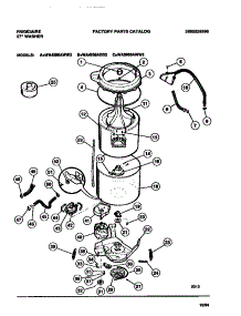 03 - Tubs, Hoses, Motor parts for Frigidaire Washer WA4900ADD3 from AppliancePartsPros.com