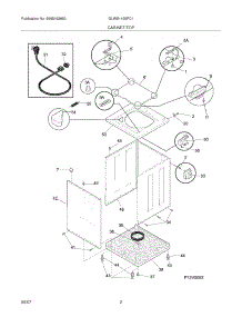 03 - Cabinet / Top parts for Frigidaire Washer GLWS1439FC1 from AppliancePartsPros.com