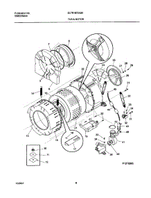 07 - Wshr Tub,Motor parts for Frigidaire Washer GLTR1670AS0 from AppliancePartsPros.com