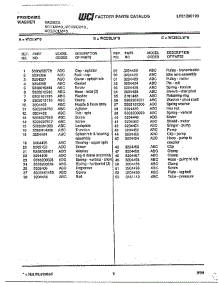 Frigidaire Washer Page 4 parts for Frigidaire Washer WCISCLW*O from AppliancePartsPros.com