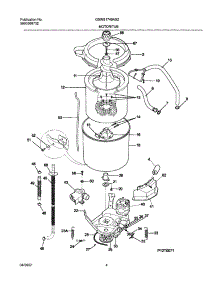 05 - Wshr Mtr,Hose parts for Frigidaire Washer GSWS1749AS2 from AppliancePartsPros.com
