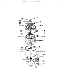 05 - Tub parts for Frigidaire Washer WDSCL5 from AppliancePartsPros.com