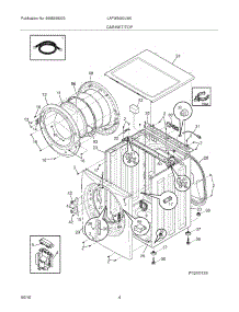 05 - Cabinet / Top parts for Frigidaire Washer LAFW8000LW0 from AppliancePartsPros.com