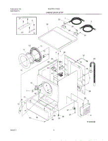 05 - Wshr Cab,Door parts for Frigidaire Washer NGSTR127AS0 from AppliancePartsPros.com