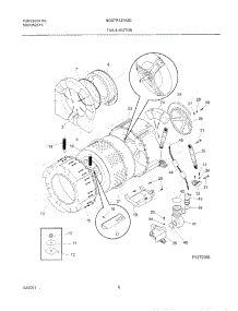 07 - Wshr Tub,Motor parts for Frigidaire Washer NGSTR127AS0 from AppliancePartsPros.com