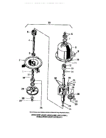 09 - Drive parts for Frigidaire Washer WDMF1 from AppliancePartsPros.com