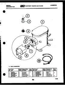 06 - Compressor Parts parts for Frigidaire Dehumidifier MC40S7GUNA from AppliancePartsPros.com