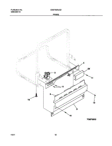 11 - Frame parts for Gibson Dishwasher GDB755RJQ0 from AppliancePartsPros.com