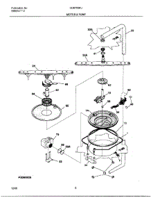 08 - Motor & Pump parts for Frigidaire Dishwasher GDB755RJB0 from AppliancePartsPros.com